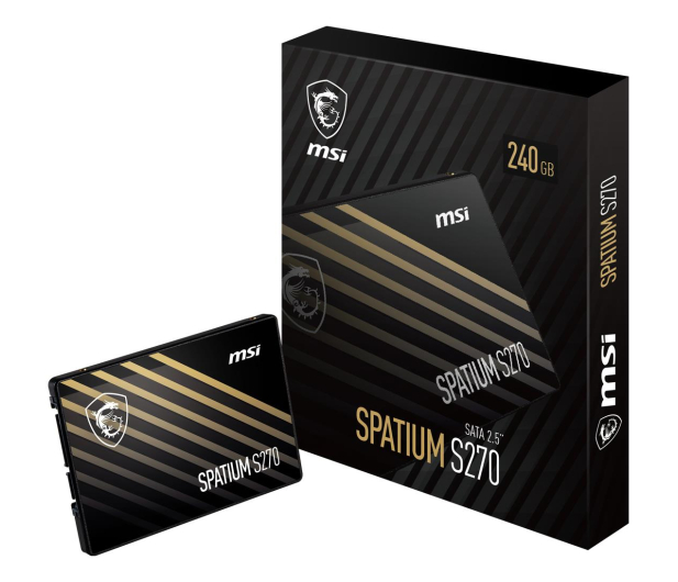 MSI 240GB 2,5" SATA SSD Spatium S270 - 1148046 - zdjęcie 2